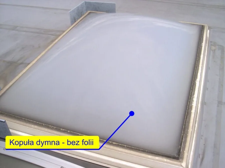 Kopuła dymna bez folii